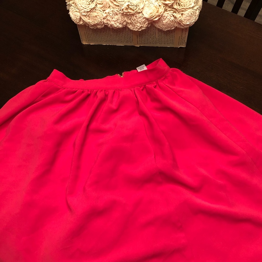 ❤️SOLD❤️Esley • Hot Pink Full A-Line Skirt